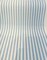 1 Yard Two Tone Pool Blue Ticking Look Stripe Outdoor Upholstery Fabric 54 Inch Width